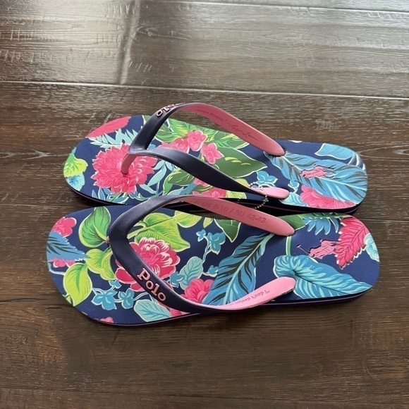 Polo Ralph Lauren Bolt Tropical Flip Flop Sandals Size US 9-10 Men main image 8